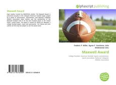 Bookcover of Maxwell Award