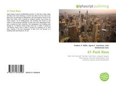 Borítókép a  41 Park Row - hoz