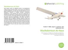 Borítókép a  MacRobertson Air Race - hoz