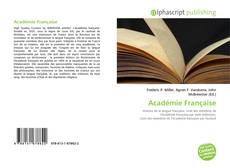 Borítókép a  Académie Française - hoz