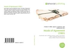 Bookcover of Heads of Agreement (1981)