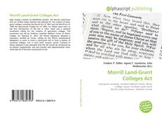 Capa do livro de Morrill Land-Grant Colleges Act 