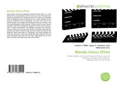 Capa do livro de Blonde Venus (Film) 