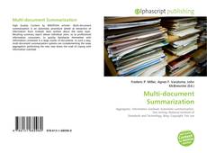 Bookcover of Multi-document Summarization