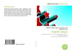 Capa do livro de Fred M. Vinson 
