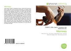 Capa do livro de Morrissey 