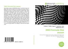 Borítókép a  2003 Formula One season - hoz