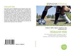 Capa do livro de Aliaksandr Hleb 