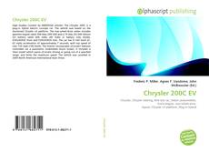 Capa do livro de Chrysler 200C EV 