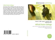 Portada del libro de Alfred State College