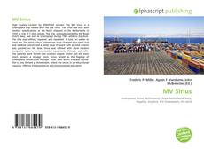 Capa do livro de MV Sirius 