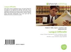 Borítókép a  Langue Officielle - hoz