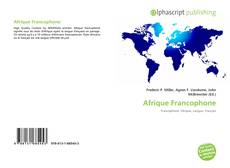Buchcover von Afrique Francophone