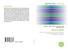 Bookcover of Matra MS80