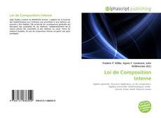 Capa do livro de Loi de Composition Interne 