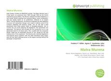 Capa do livro de Matra Murena 