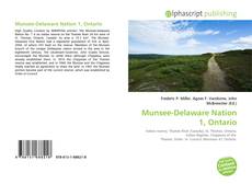 Munsee-Delaware Nation 1, Ontario的封面