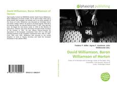 Borítókép a  David Williamson, Baron Williamson of Horton - hoz