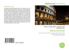Borítókép a  Gaius Carrinas - hoz