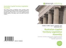 Borítókép a  Australian Capital Territory Legislative Assembly - hoz