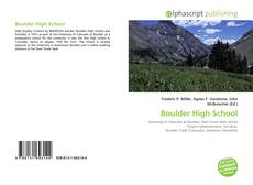 Borítókép a  Boulder High School - hoz