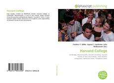 Borítókép a  Harvard College - hoz