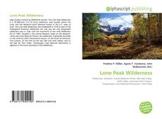 Borítókép a  Lone Peak Wilderness - hoz