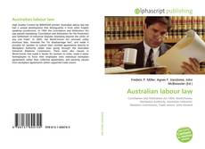 Australian labour law kitap kapağı