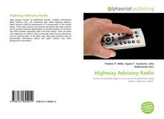 Highway Advisory Radio kitap kapağı