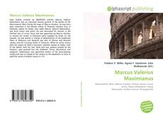 Borítókép a  Marcus Valerius Maximianus - hoz