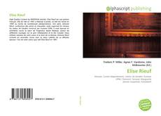 Capa do livro de Elise Rieuf 