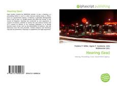 Borítókép a  Hearing (law) - hoz