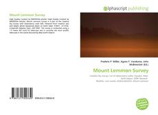 Capa do livro de Mount Lemmon Survey 