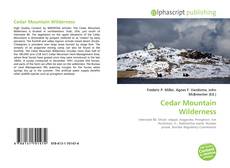 Borítókép a  Cedar Mountain Wilderness - hoz