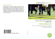 Portada del libro de Henry Waxman