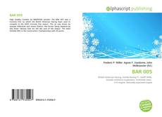 Bookcover of BAR 005