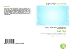 Bookcover of BAR 006