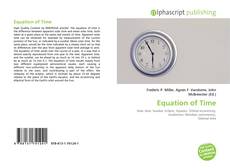 Couverture de Equation of Time