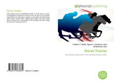 Bookcover of Horse Trainer