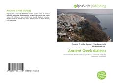 Couverture de Ancient Greek dialects