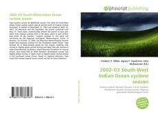 Bookcover of 2002–03 South-West Indian Ocean cyclone season