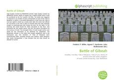 Couverture de Battle of Gibeah