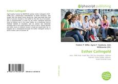 Esther Cailingold kitap kapağı