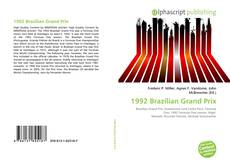 Buchcover von 1992 Brazilian Grand Prix