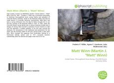 Copertina di Matt Winn (Martin J. "Matt" Winn)