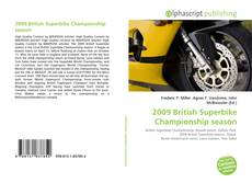 Capa do livro de 2009 British Superbike Championship season 