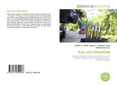Buchcover von Karl von Mansfeld
