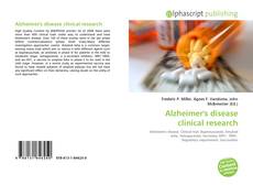 Couverture de Alzheimer's disease clinical research