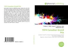 1974 Canadian Grand Prix kitap kapağı
