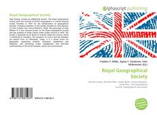 Bookcover of Royal Geographical Society